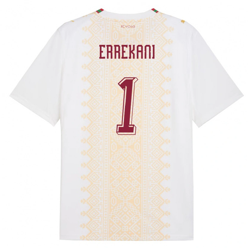 Danxen Women Morocco Yahya Errekani #1 White Gold Red Away Jersey 26-28 T-Shirt