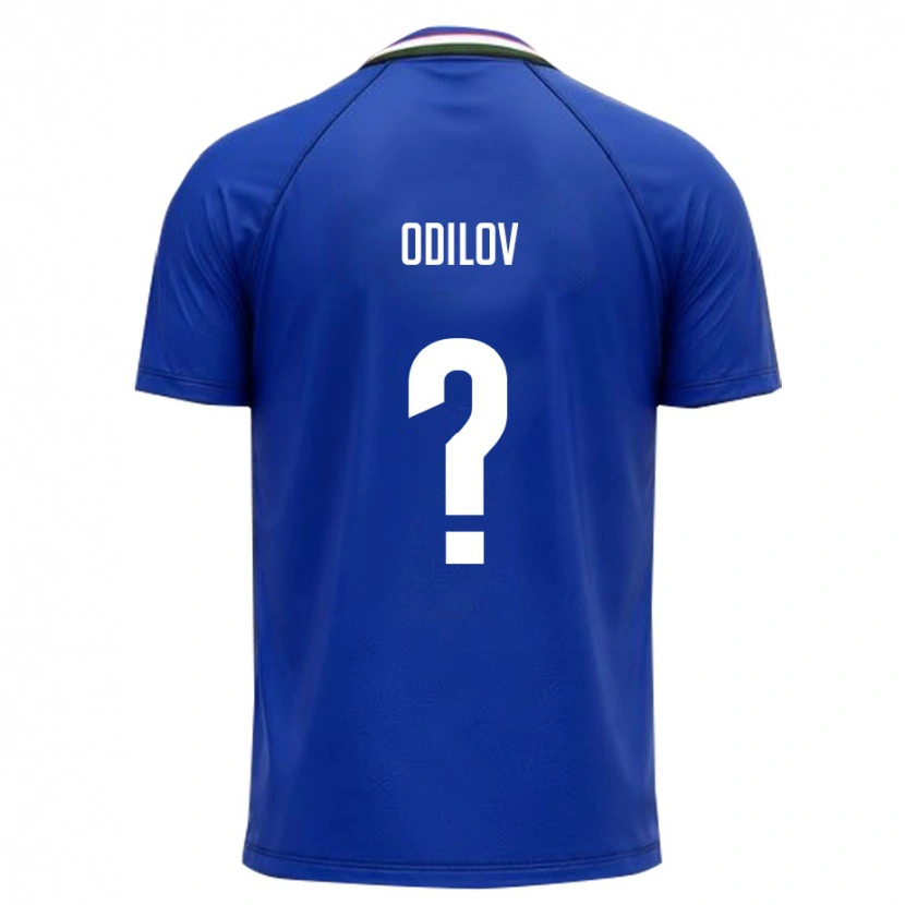 Danxen Kid Uzbekistan Shekhroj Odilov #0 Royal Blue White Home Jersey 26-28 T-Shirt