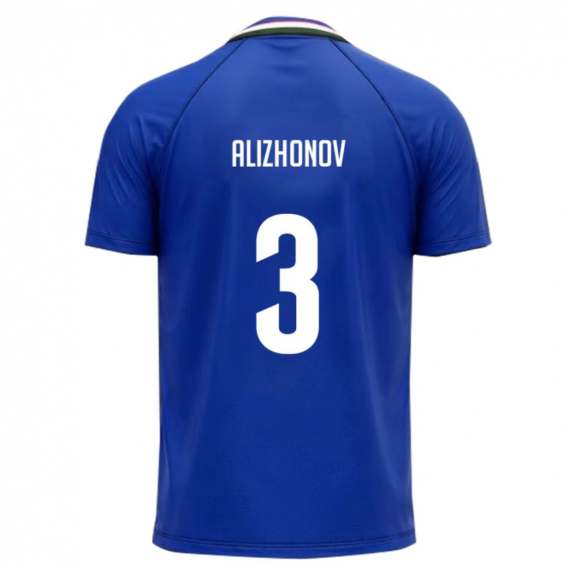 Danxen Kid Uzbekistan Khozhiakbar Alizhonov #3 Royal Blue White Home Jersey 26-28 T-Shirt