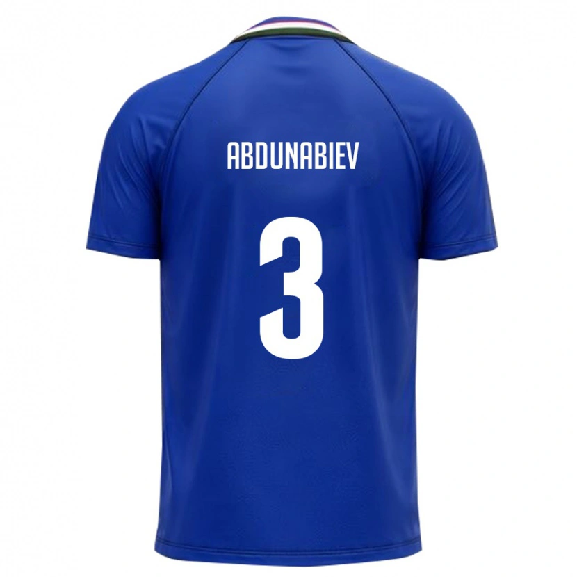 Danxen Kid Uzbekistan Adis Abdunabiev #3 Royal Blue White Home Jersey 26-28 T-Shirt