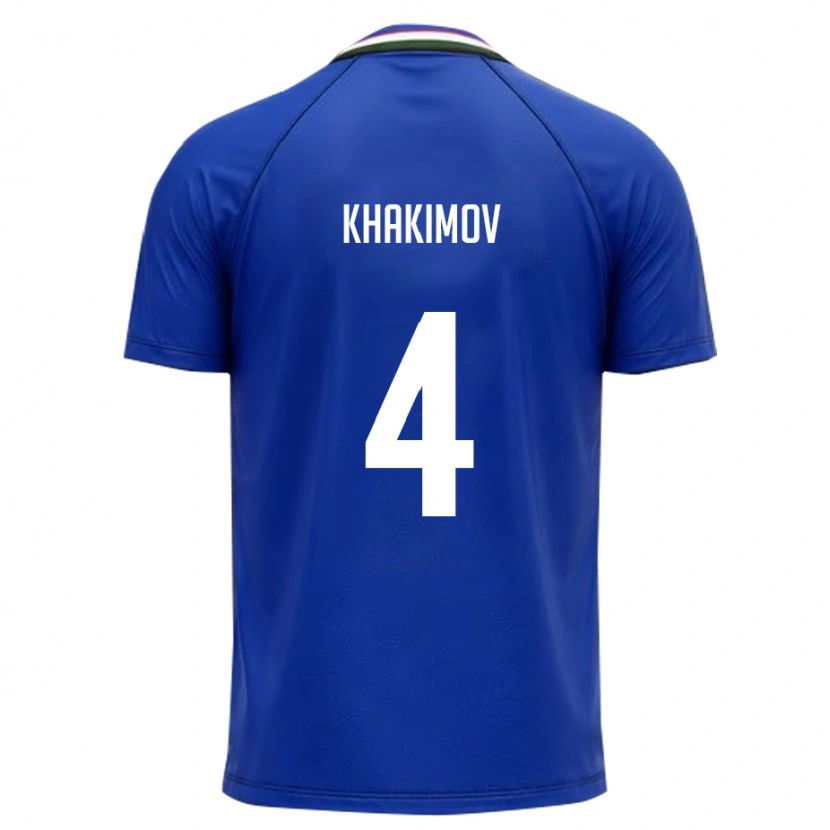 Danxen Kid Uzbekistan Mukhammad Khakimov #4 Royal Blue White Home Jersey 26-28 T-Shirt