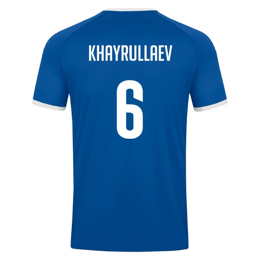 Danxen Kid Uzbekistan Ravshan Khayrullaev #6 Royal Blue White Home Jersey 26-28 T-Shirt