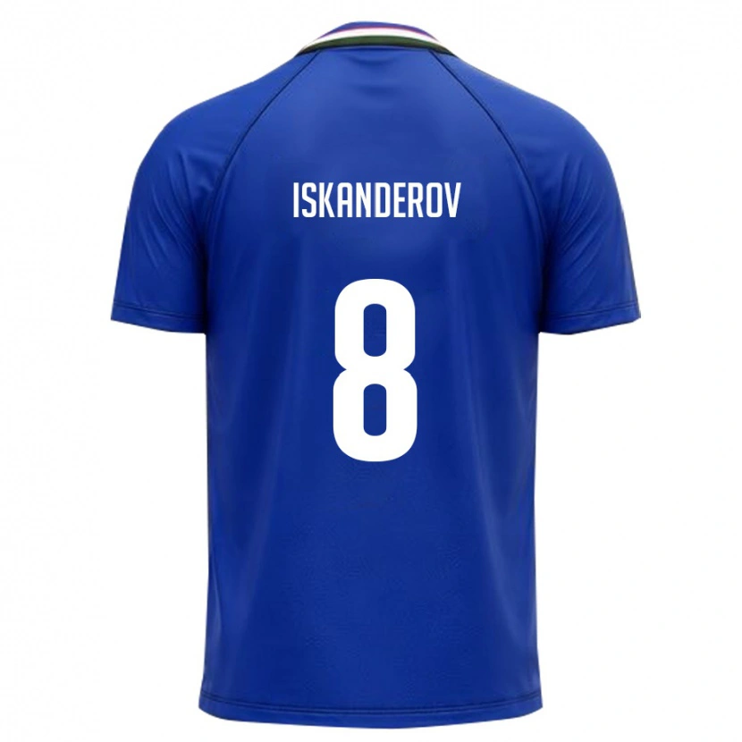 Danxen Kid Uzbekistan Jamshid Iskanderov #8 Royal Blue White Home Jersey 26-28 T-Shirt