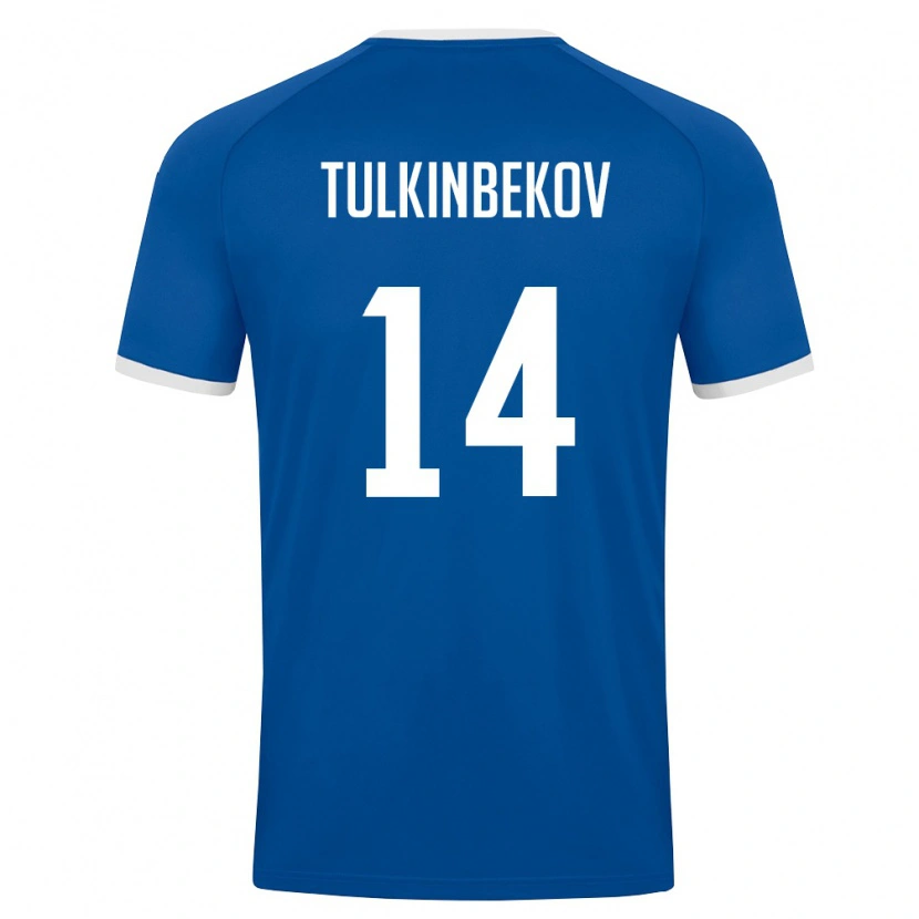 Danxen Kid Uzbekistan Azizbek Tulkinbekov #14 Royal Blue White Home Jersey 26-28 T-Shirt