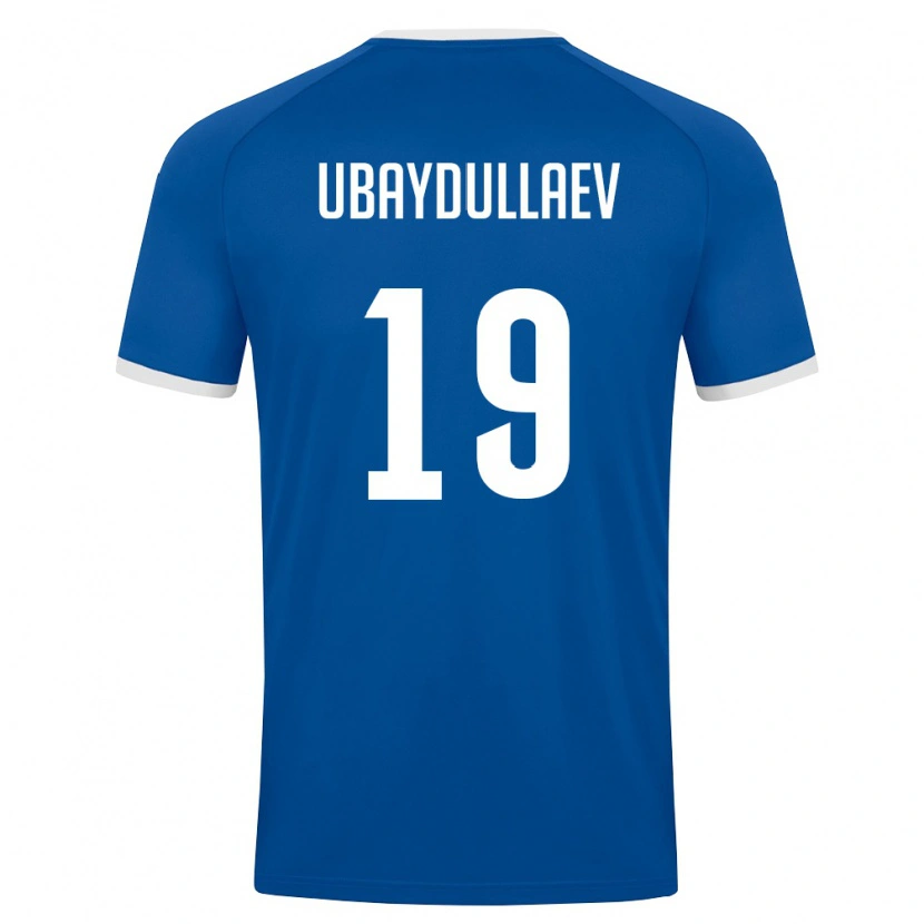 Danxen Kid Uzbekistan Javokhir Ubaydullaev #19 Royal Blue White Home Jersey 26-28 T-Shirt