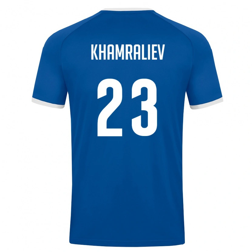 Danxen Kid Uzbekistan Mukhammadkodir Khamraliev #23 Royal Blue White Home Jersey 26-28 T-Shirt