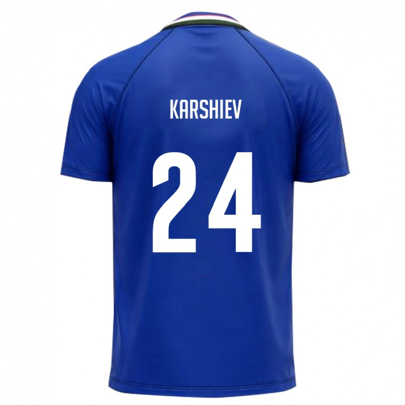 Danxen Kid Uzbekistan Azizbek Karshiev #24 Royal Blue White Home Jersey 26-28 T-Shirt