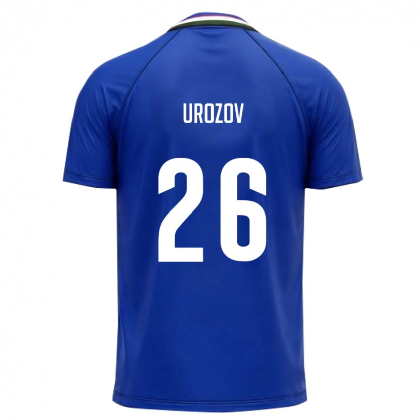 Danxen Kid Uzbekistan Jakhongir Urozov #26 Royal Blue White Home Jersey 26-28 T-Shirt