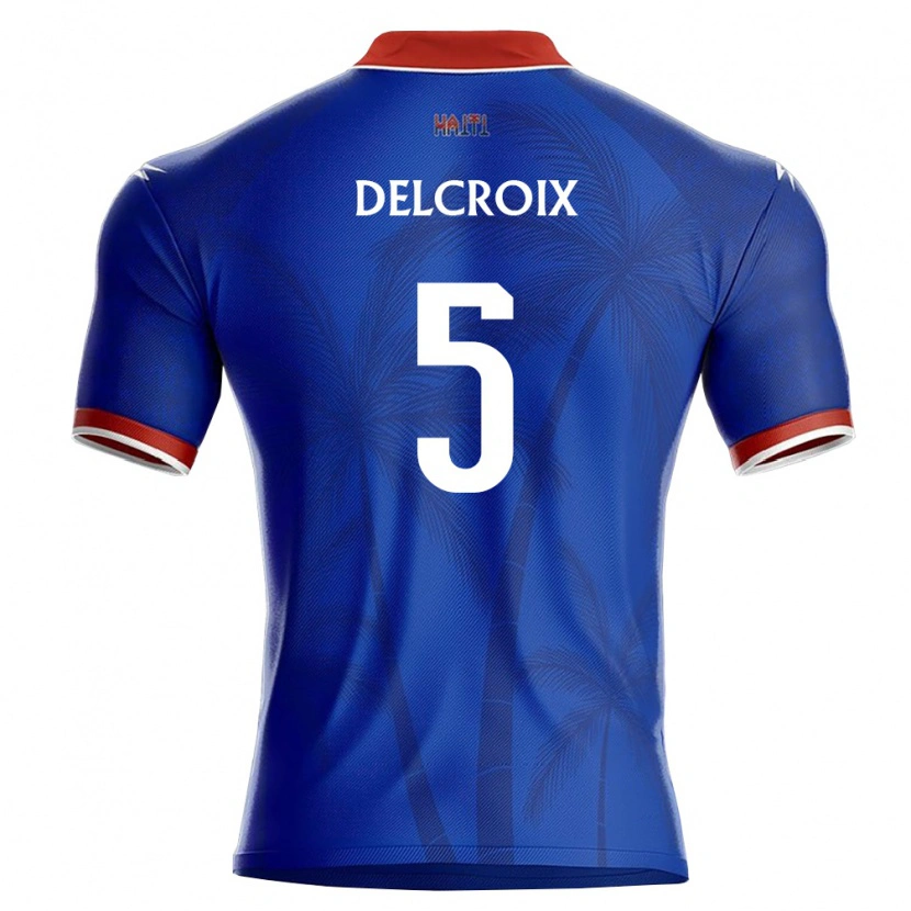 Danxen Kid Haiti Hannes Delcroix #5 Blue Red White Home Jersey 26-28 T-Shirt