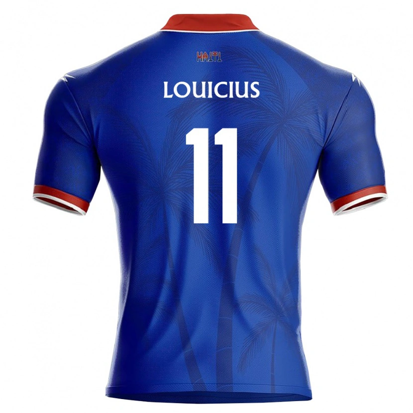 Danxen Kid Haiti Louicius Deedson #11 Blue Red White Home Jersey 26-28 T-Shirt