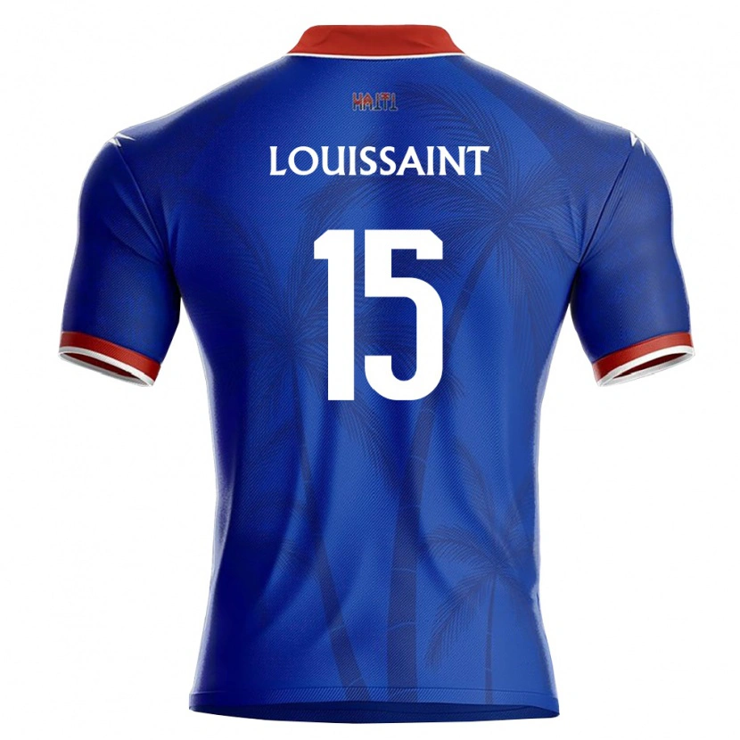 Danxen Kid Haiti Rhode Louissaint #15 Blue Red White Home Jersey 26-28 T-Shirt