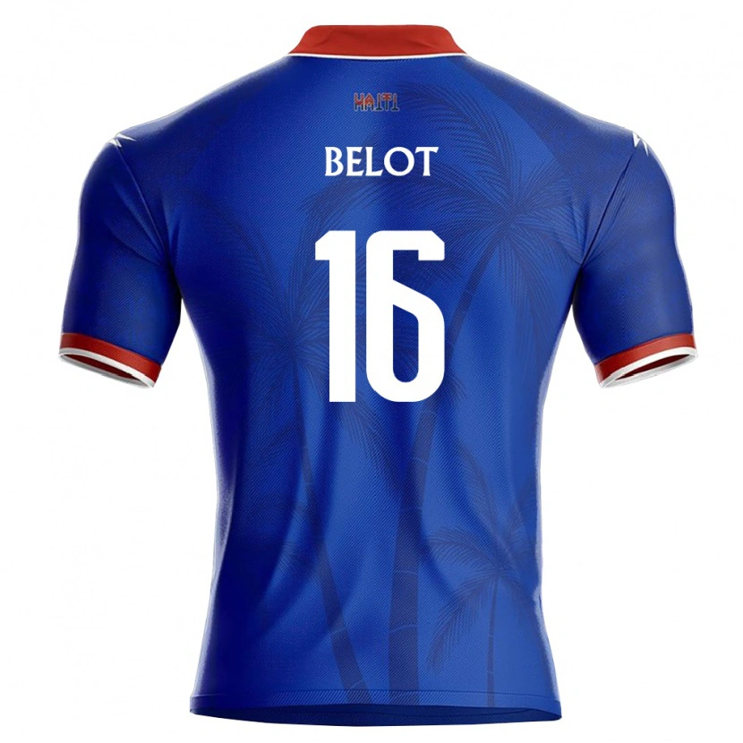 Danxen Kid Haiti Xavier Belot #16 Blue Red White Home Jersey 26-28 T-Shirt