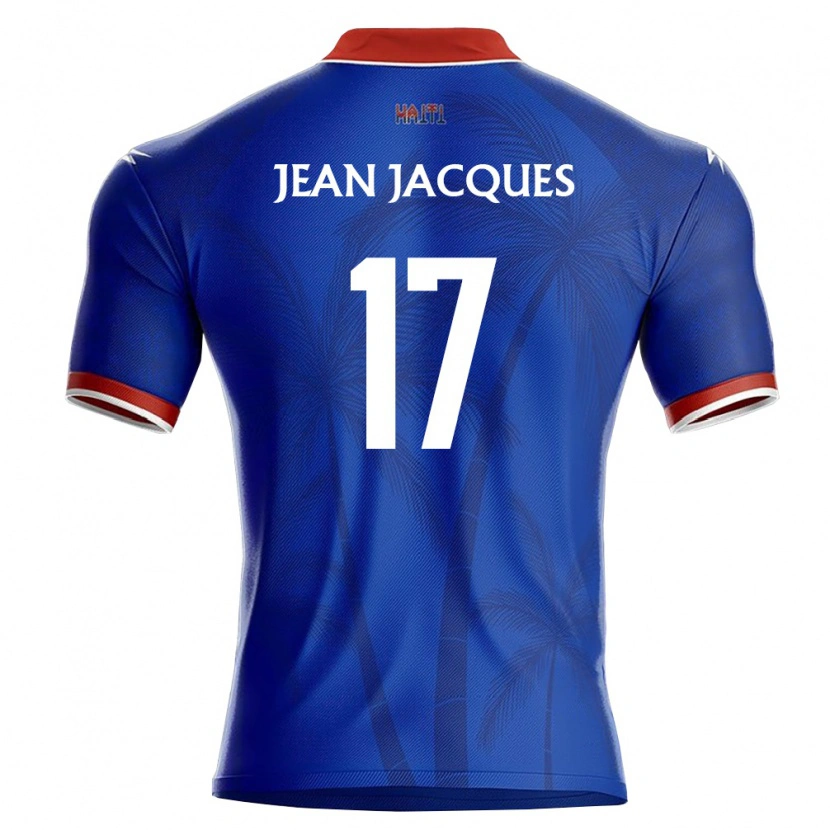 Danxen Kid Haiti Danley Jean Jacques #17 Blue Red White Home Jersey 26-28 T-Shirt
