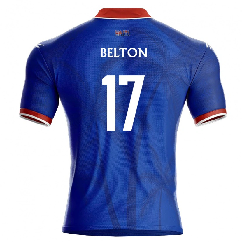Danxen Kid Haiti Jhon-Widy Belton #17 Blue Red White Home Jersey 26-28 T-Shirt