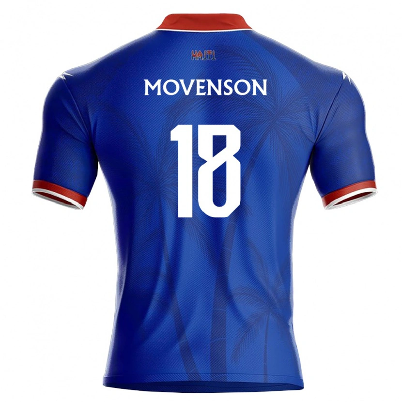 Danxen Kid Haiti Movenson Joseph #18 Blue Red White Home Jersey 26-28 T-Shirt