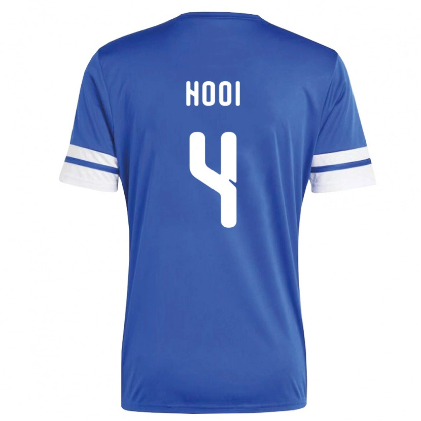 Danxen Kid Curaçao Shuvienchêlo Hooi #4 Navy White Home Jersey 26-28 T-Shirt