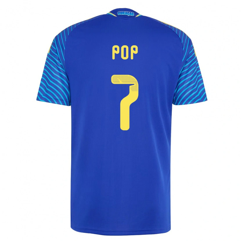 Danxen Kid Curaçao Cristian Pop #7 Navy White Home Jersey 26-28 T-Shirt