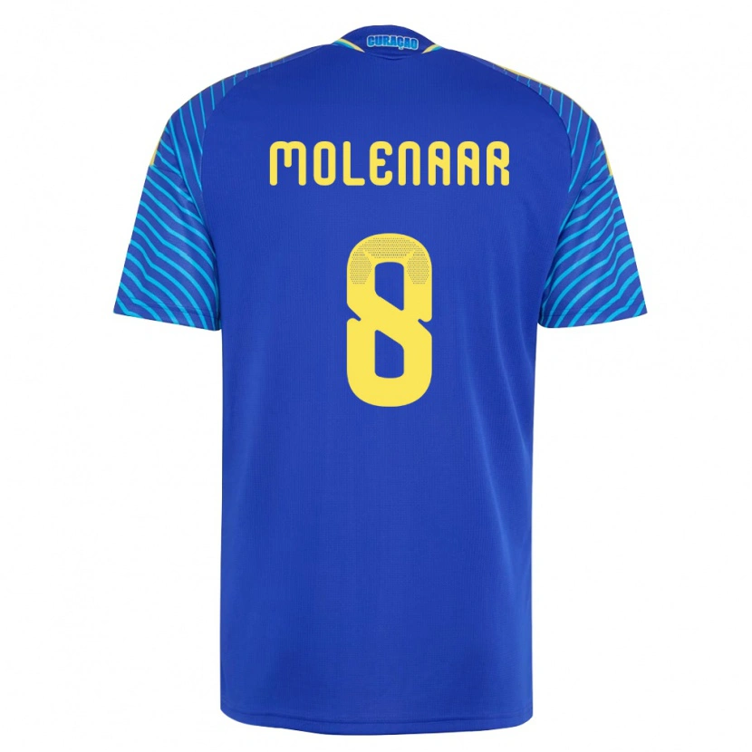 Danxen Kid Curaçao Nino Molenaar #8 Navy White Home Jersey 26-28 T-Shirt