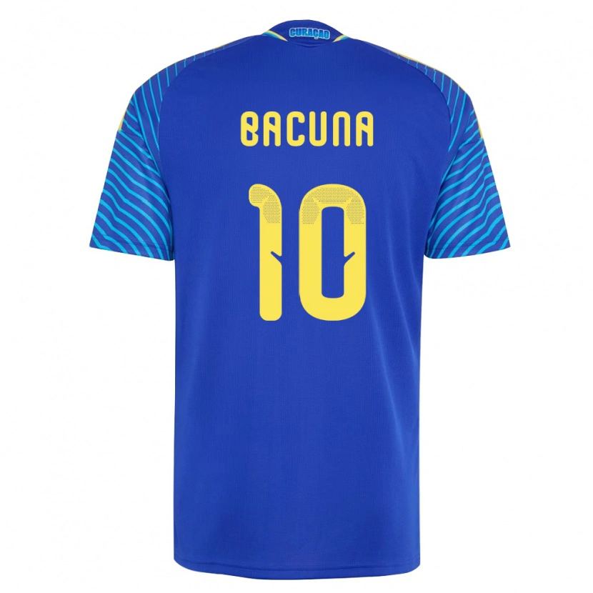 Danxen Kid Curaçao Leandro Bacuna #10 Navy White Home Jersey 26-28 T-Shirt
