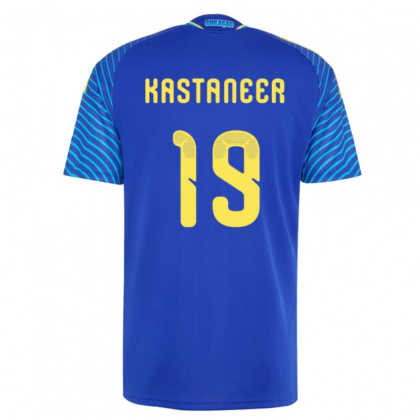 Danxen Kid Curaçao Gervane Kastaneer #19 Navy White Home Jersey 26-28 T-Shirt