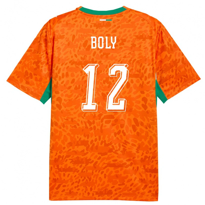 Danxen Kid Ivory Coast Willy Boly #12 Orange Green White Home Jersey 26-28 T-Shirt