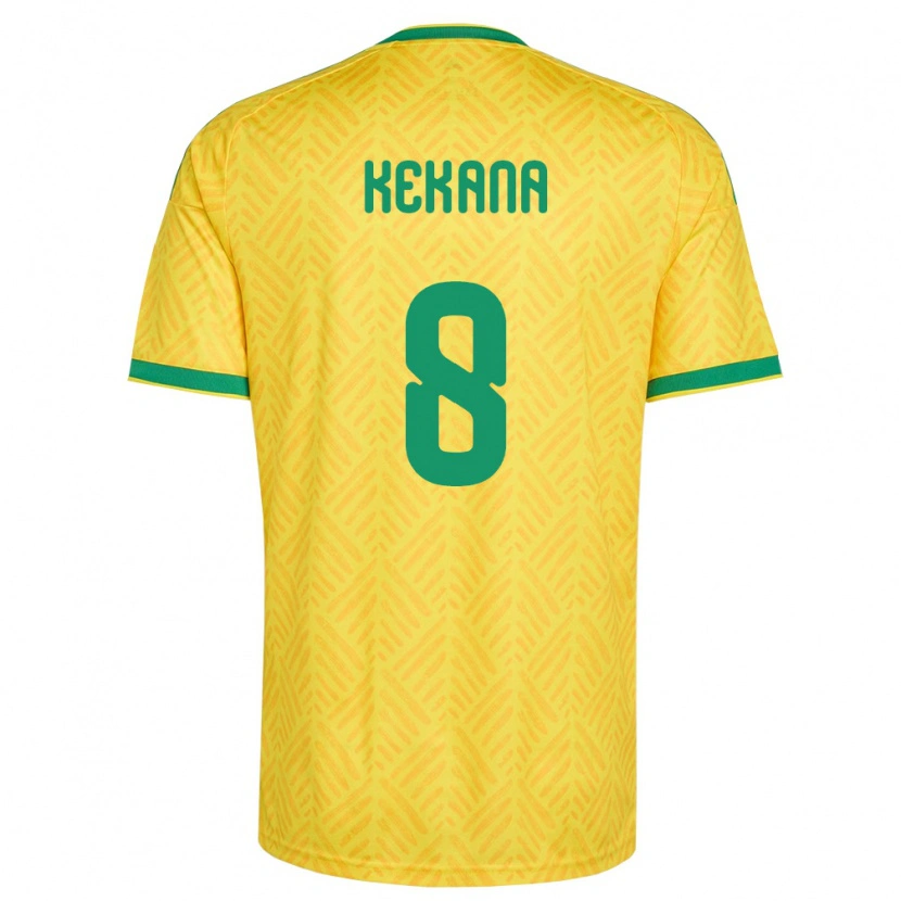 Danxen Kid South Africa Gomolemo Kekana #8 Yellow Green Home Jersey 26-28 T-Shirt