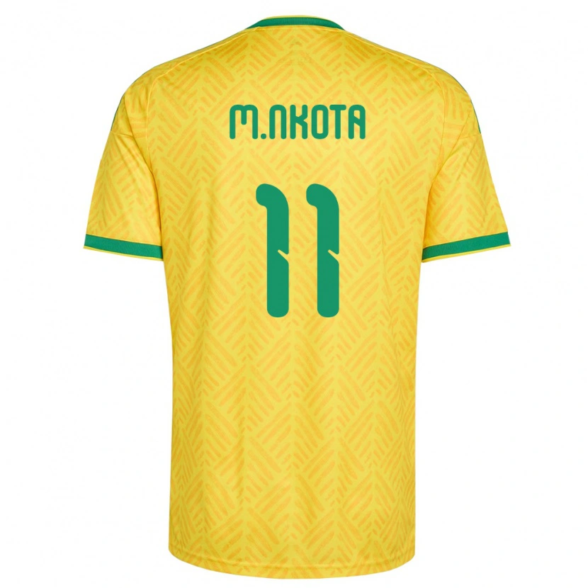 Danxen Kid South Africa Mohau Nkota #11 Yellow Green Home Jersey 26-28 T-Shirt