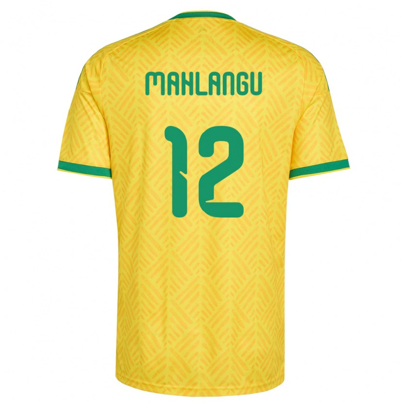 Danxen Kid South Africa Thabang Mahlangu #12 Yellow Green Home Jersey 26-28 T-Shirt