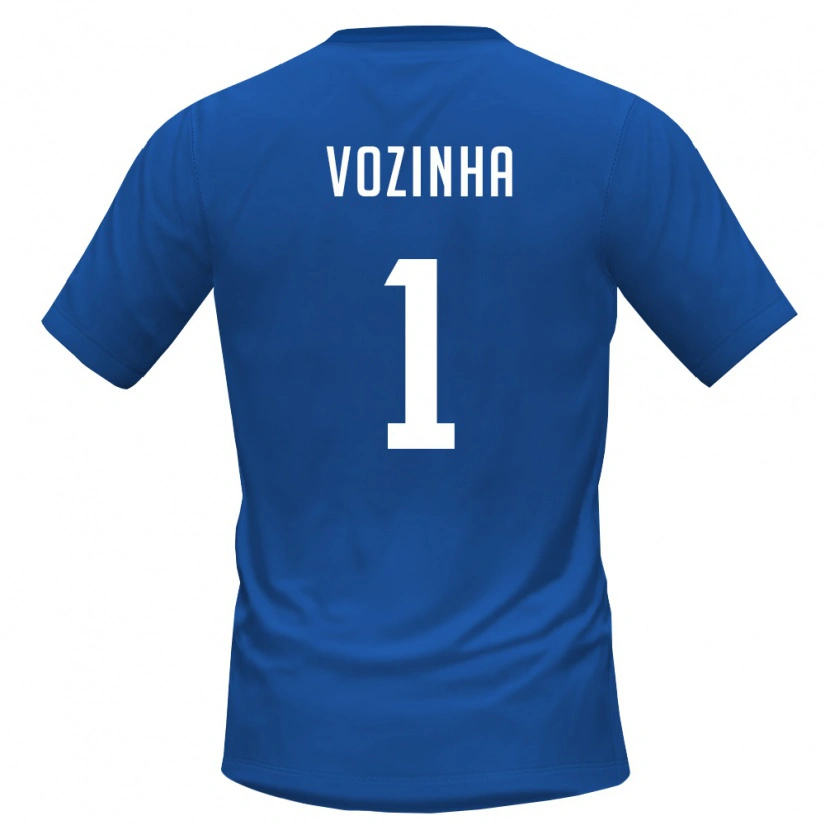 Danxen Kid Cape Verde Vozinha #1 Royal Blue Red Home Jersey 26-28 T-Shirt