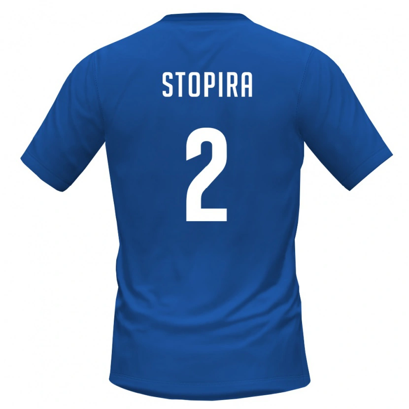 Danxen Kid Cape Verde Stopira #2 Royal Blue Red Home Jersey 26-28 T-Shirt