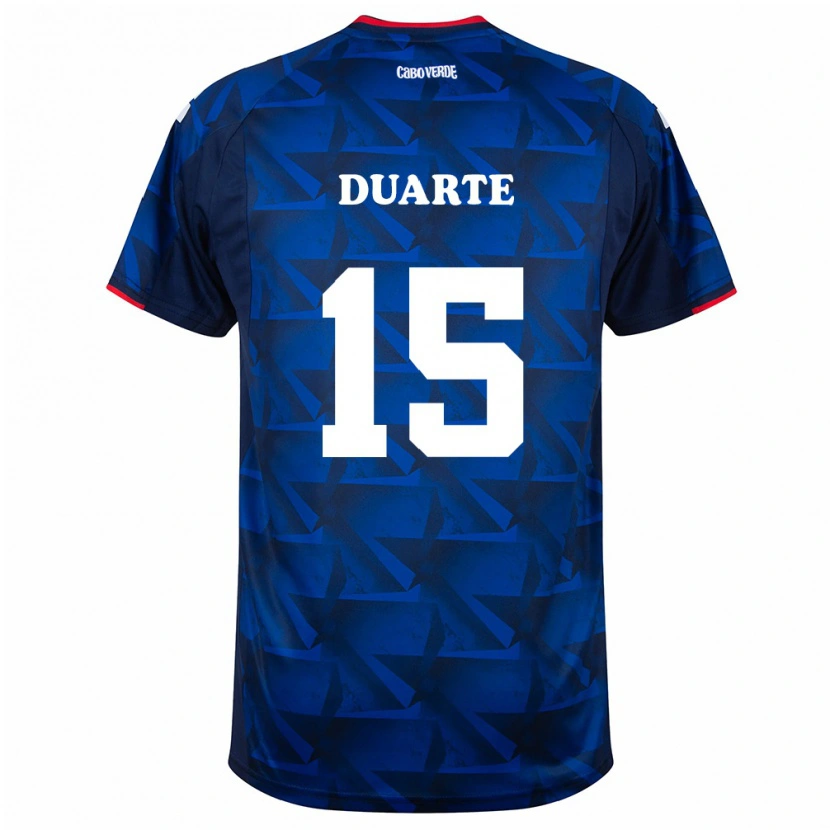 Danxen Kid Cape Verde Laros Duarte #15 Royal Blue Red Home Jersey 26-28 T-Shirt