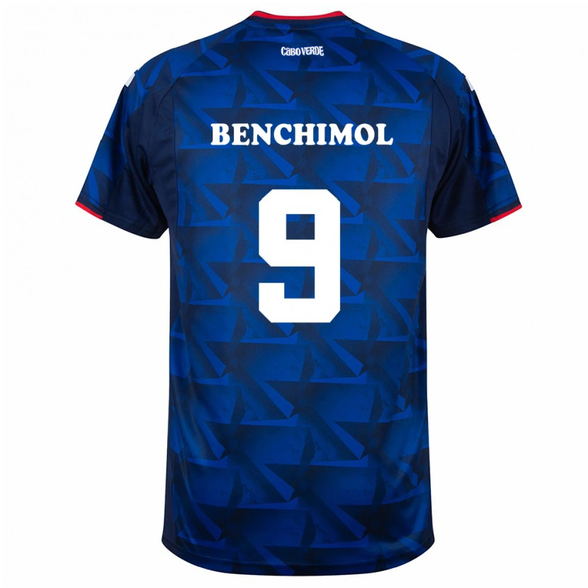 Danxen Kid Cape Verde Benchimol #9 Royal Blue Red Home Jersey 26-28 T-Shirt