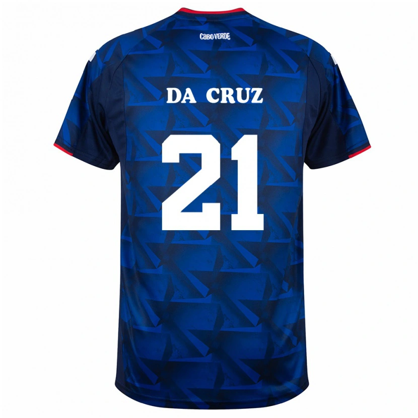 Danxen Kid Cape Verde Alessio Da Cruz #21 Royal Blue Red Home Jersey 26-28 T-Shirt