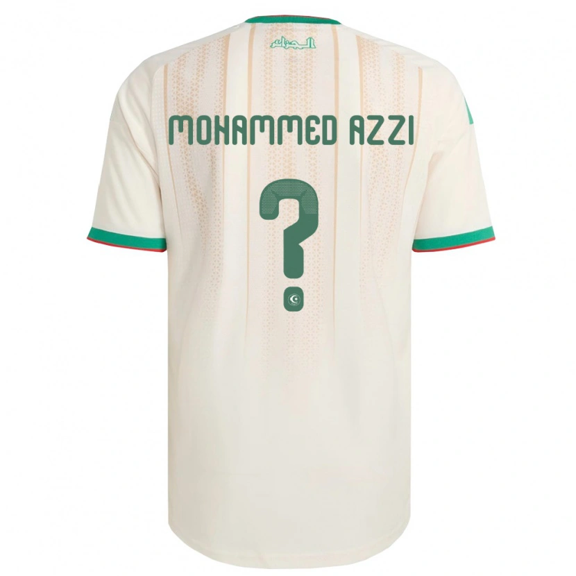 Danxen Kid Algeria Mostefa Mohammed Azzi #0 Off-White Green Red Home Jersey 26-28 T-Shirt