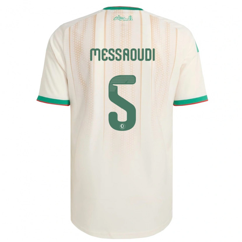 Danxen Kid Algeria Yanis Messaoudi #5 Off-White Green Red Home Jersey 26-28 T-Shirt