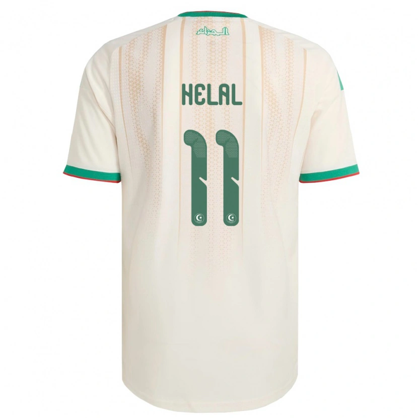 Danxen Kid Algeria Mounir Helal #11 Off-White Green Red Home Jersey 26-28 T-Shirt