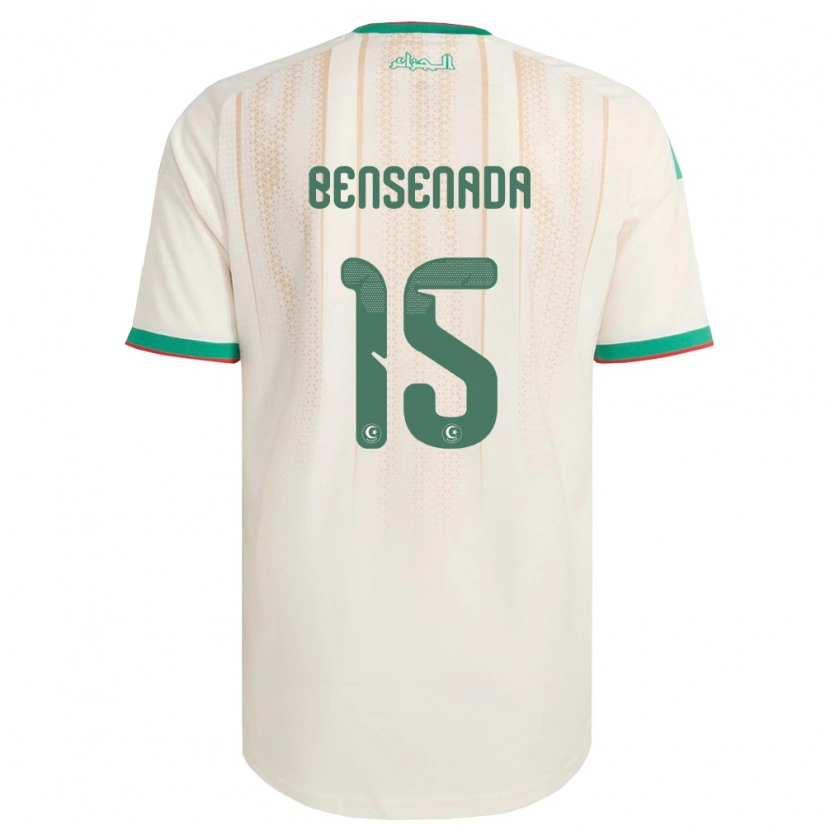 Danxen Kid Algeria Ilyes Bensenada #15 Off-White Green Red Home Jersey 26-28 T-Shirt