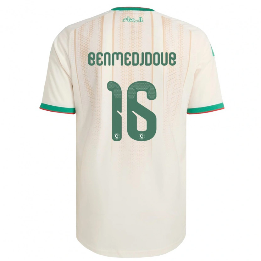 Danxen Kid Algeria Nazim Benmedjdoub #16 Off-White Green Red Home Jersey 26-28 T-Shirt