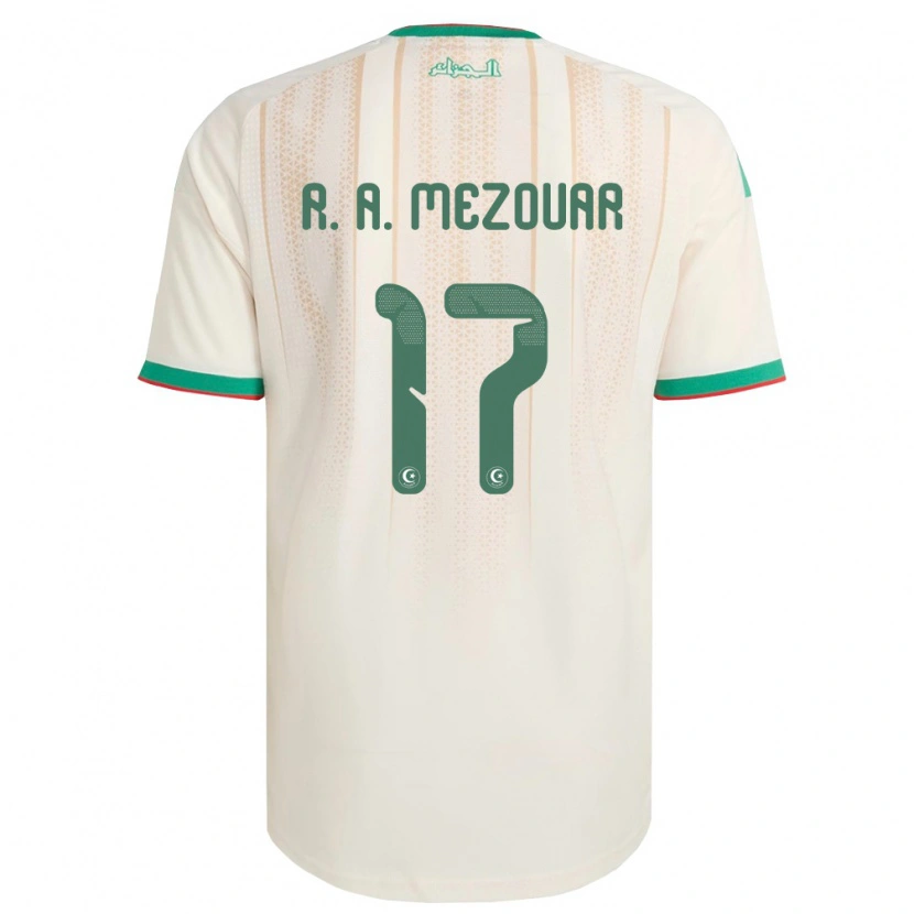 Danxen Kid Algeria Reda Abdelhamid Mezouar #17 Off-White Green Red Home Jersey 26-28 T-Shirt
