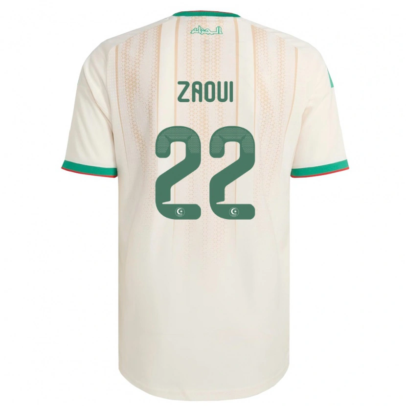 Danxen Kid Algeria Abderrahmane Zaoui #22 Off-White Green Red Home Jersey 26-28 T-Shirt