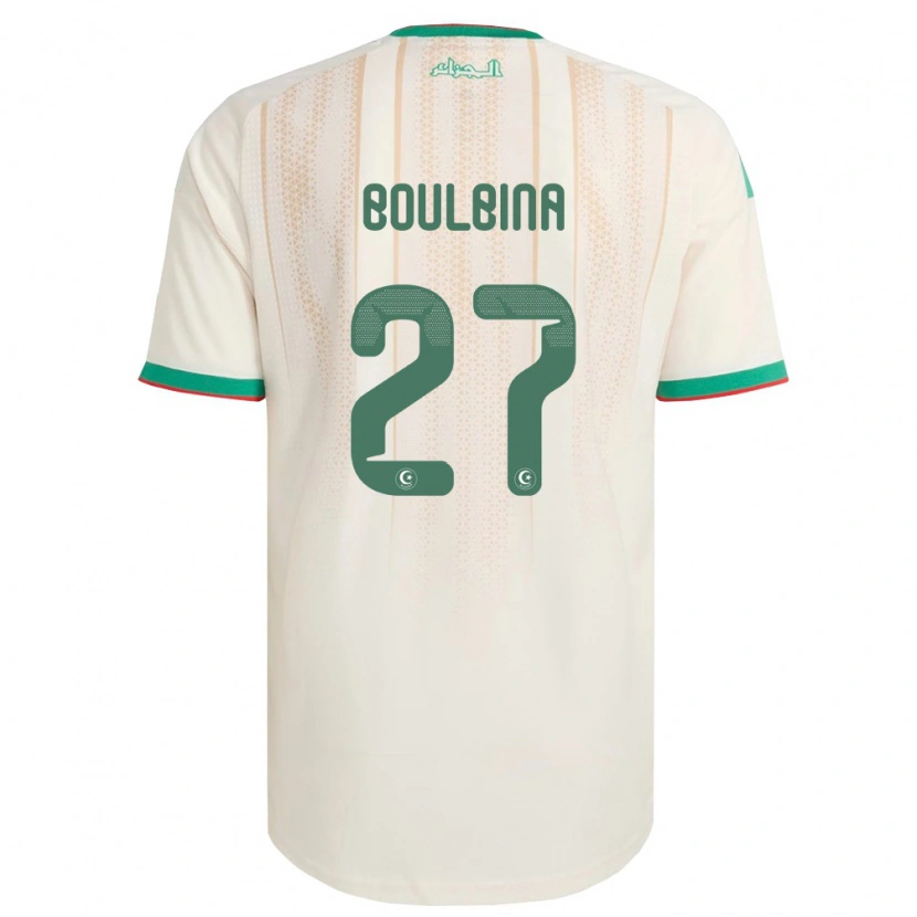 Danxen Kid Algeria Adil Boulbina #27 Off-White Green Red Home Jersey 26-28 T-Shirt
