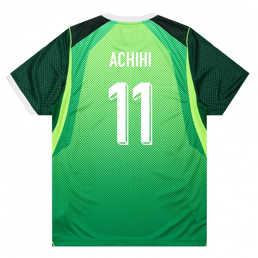 Danxen Kid Nigeria Orseer Achihi #11 Green White Home Jersey 26-28 T-Shirt