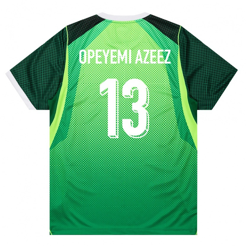 Danxen Kid Nigeria Jubril Opeyemi Azeez #13 Green White Home Jersey 26-28 T-Shirt