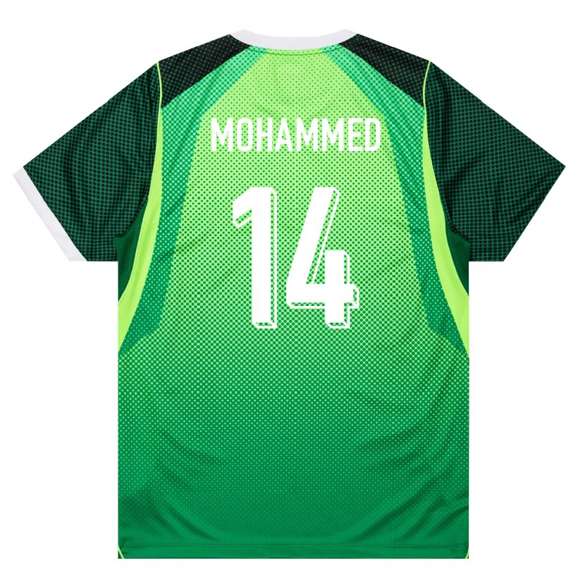 Danxen Kid Nigeria Usman Mohammed #14 Green White Home Jersey 26-28 T-Shirt