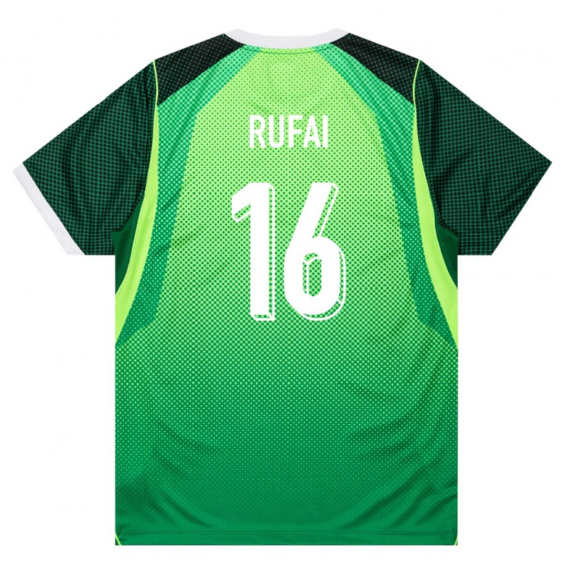 Danxen Kid Nigeria Abubakar Rufai #16 Green White Home Jersey 26-28 T-Shirt
