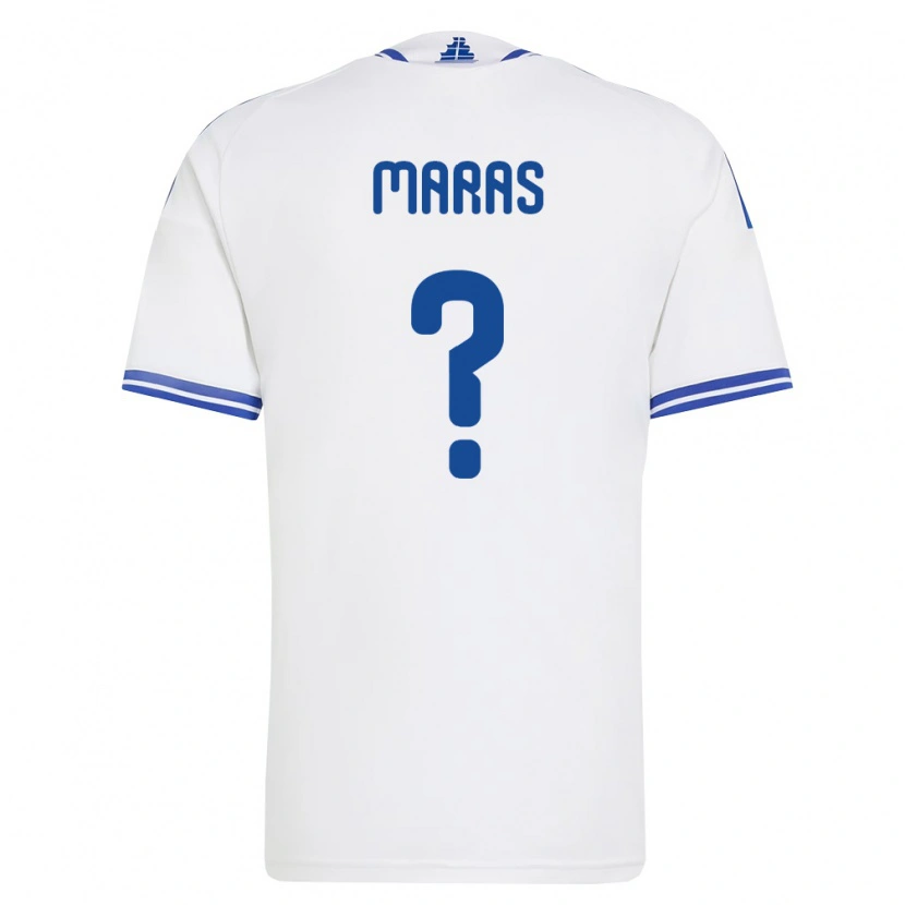 Danxen Kid Greece Konstantinos Maras #0 White Blue Home Jersey 26-28 T-Shirt