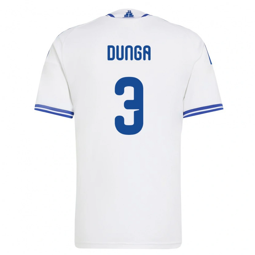 Danxen Kid Greece Bedri Dunga #3 White Blue Home Jersey 26-28 T-Shirt