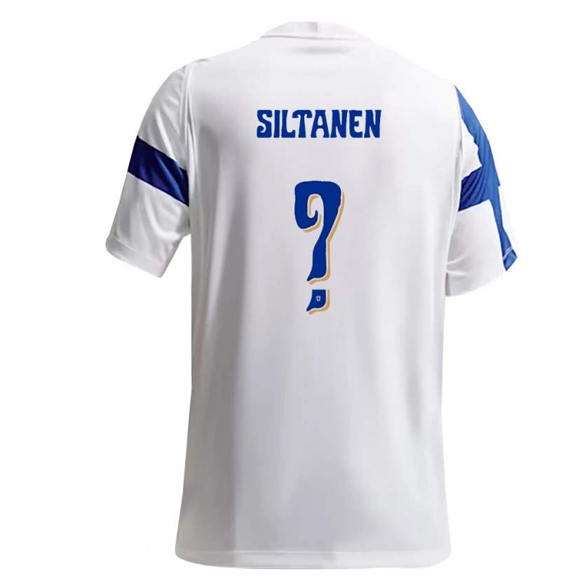 Danxen Kid Finland Eetu Siltanen #0 White Blue Home Jersey 26-28 T-Shirt