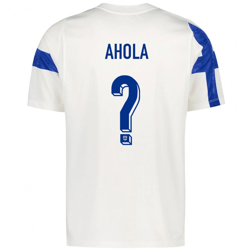 Danxen Kid Finland Emil Ahola #0 White Blue Home Jersey 26-28 T-Shirt