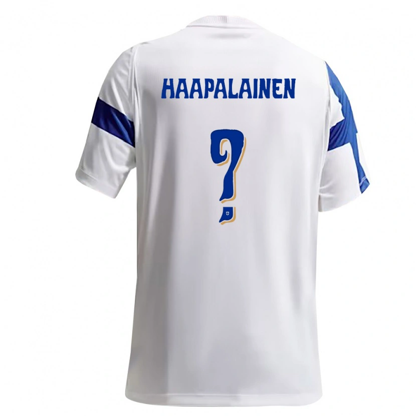 Danxen Kid Finland Ruslan Haapalainen #0 White Blue Home Jersey 26-28 T-Shirt